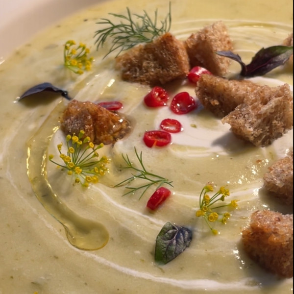 Крем-суп с кабачками и картофелем